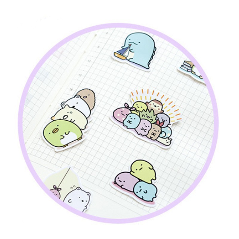 Bộ nhãn dán họa tiết hoạt hình đáng yêu chống thấm nước