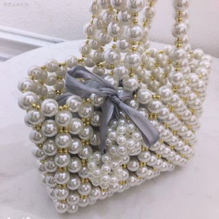 ✽Túi Xách Đính Hạt Ngọc Trai Thủ Công Thiết Kế Dễ Thương