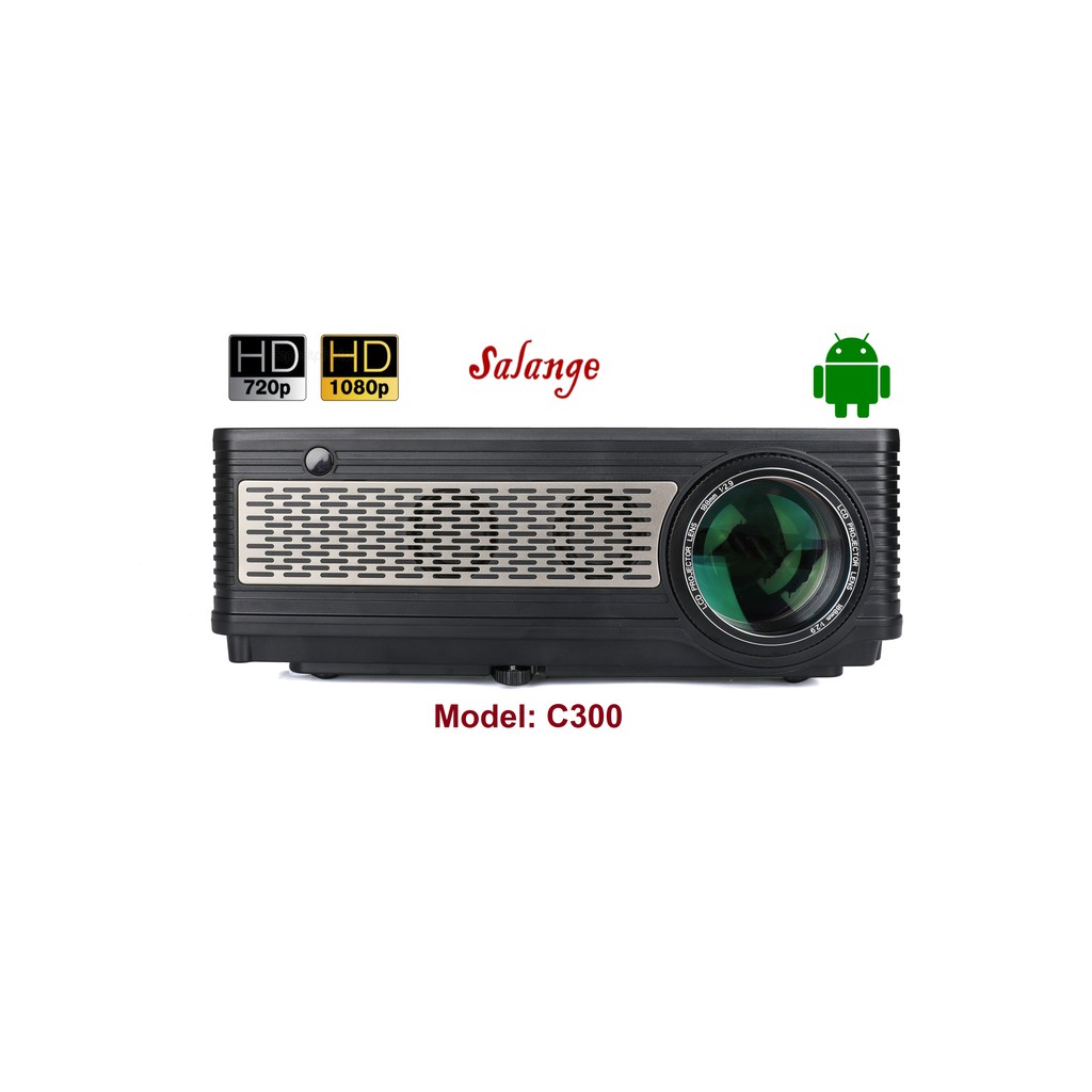 Máy chiếu Projector LED Salange C300 Full HD 1080p, max 150 in, 129w