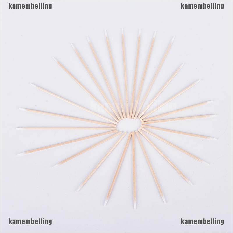 (Hàng Mới Về) Bộ 100 Tăm Bông Trang Điểm Bằng Gỗ Chất Lượng Cao