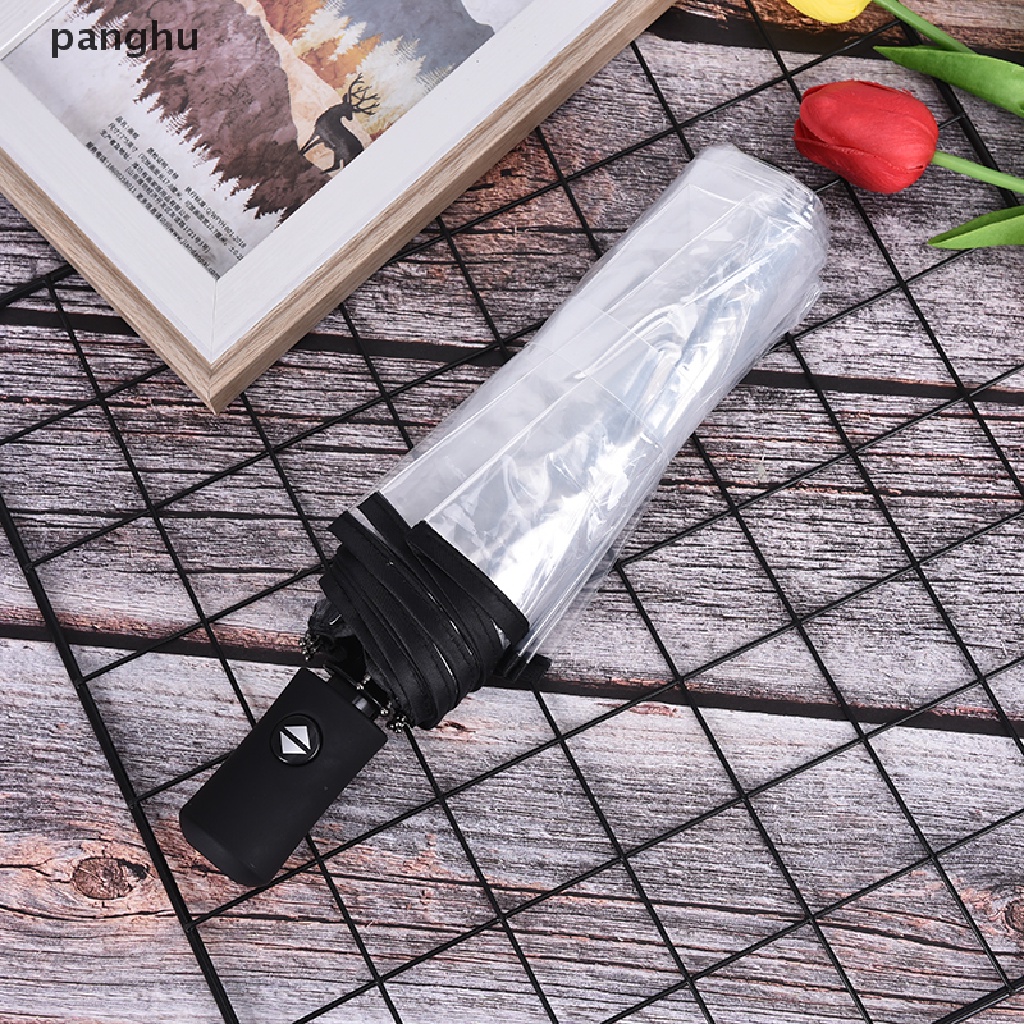 Dù Gấp Tự Động Đóng Mở Chống Gió Trong Suốt Nhỏ Gọn