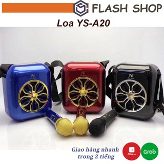 Loa Bluetooth Karaoke xách tay mini YS-A20 kèm micro không dây | BH 6 Tháng