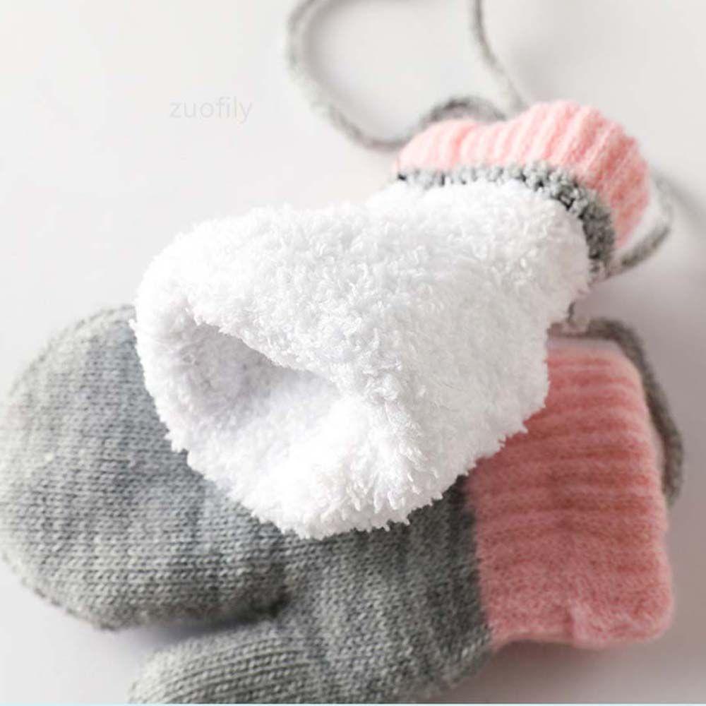 Găng Tay Đan Len Họa Tiết Hoạt Hình Dễ Thương Cho Bé