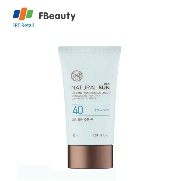 Kem Chống Nắng Kiềm Dầu The Face Shop Natural Sun Eco No Shine Hydrating Sun Cream SPF40 PA+++ 50ml