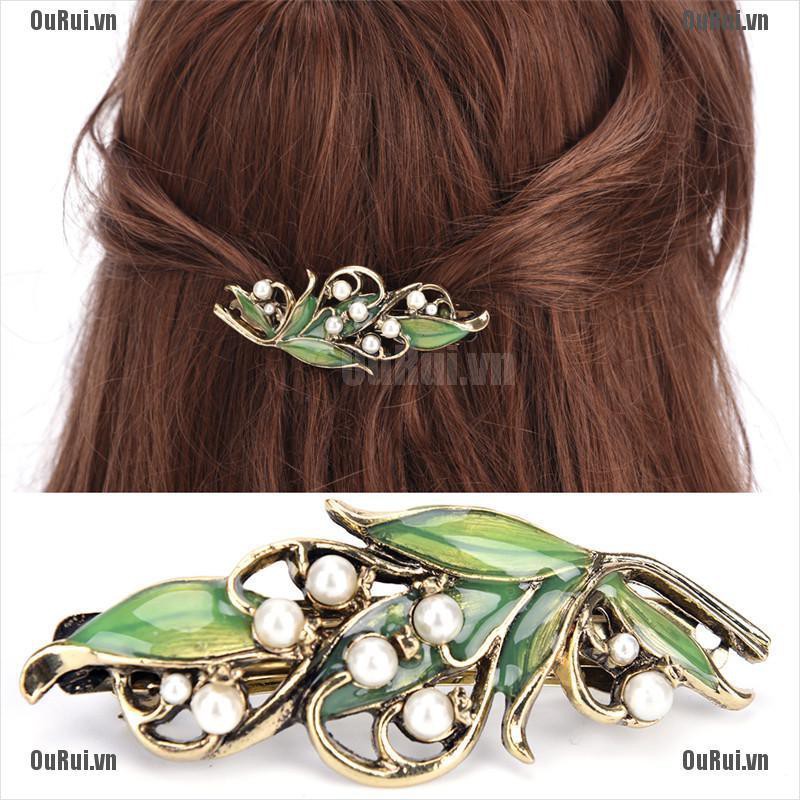 Kẹp Tóc Hình Cành Cây Bằng Kim Loại Phong Cách vintage Thời Trang Cho Nữ