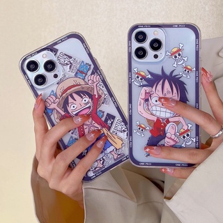 Ốp Điện Thoại TPU Dẻo Trong Suốt Họa Tiết Hoạt Hình Luffy Cho IPhone 6 6S 7 8 Plus SE 2020 XR X XS Max 11 12 13 Pro Max