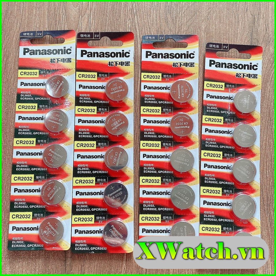 Vỉ 5 Viên Pin Panasonic LR44 AG13 CR2032 / CR2025 / CR2016 / CR1220 / CR1620 / CR1616 Pin 3V Lithium