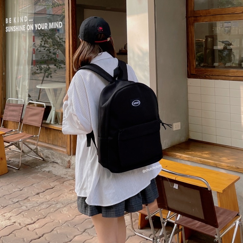 BL195/[HÀNG MỚI VỀ] Balo thời trang thời thượng MRMI đi học đi chơi vải bền mịn đựng laptop