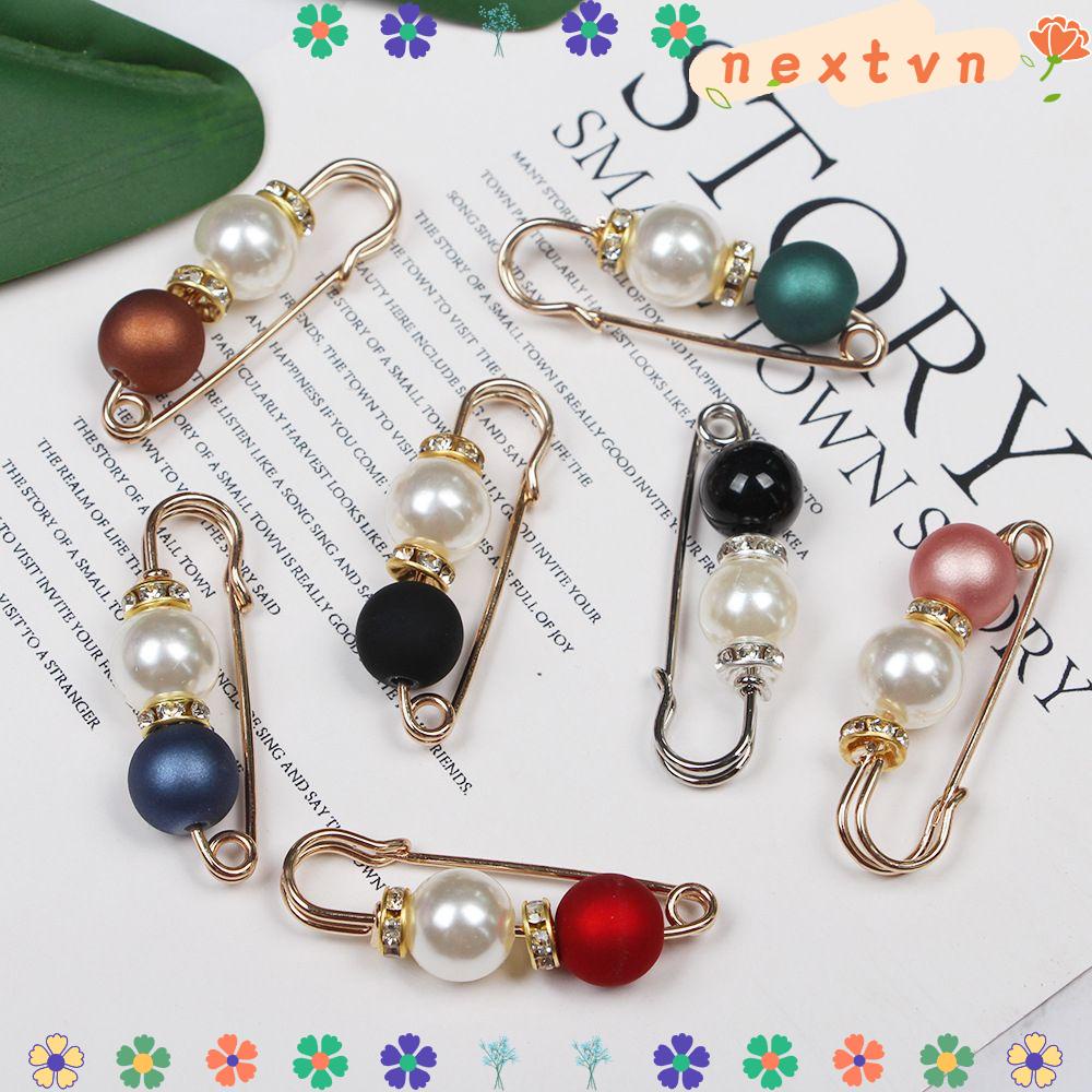 Ghim Cài Áo Đính Ngọc Trai Nhân Tạo Thiết Kế Tinh Tế Thời Trang