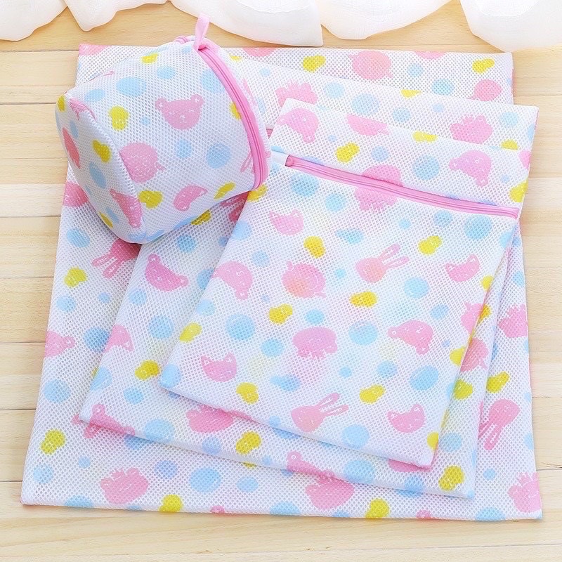 Túi Giặt Đồ Máy Giặt Hình Hoa Set 5 Chiếc,Túi Lưới Giặt Quần Áo Đồ Lót Tiện Lợi