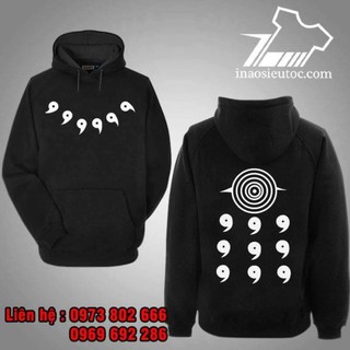 [SIÊU RẺ] Mẫu Áo Hoodie đen in hình lục đạo Naruto cực chất đẹp rẻ chất lượng - uy tín bảo hành sản phẩm