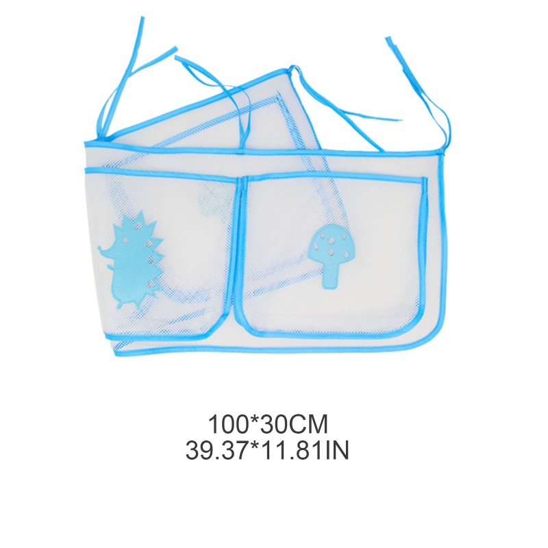 Túi Đựng Tã Lót / Đồ Chơi 3 Ngăn Treo Cạnh Giường Em Bé Sơ Sinh Thoáng Khí Đa Năng