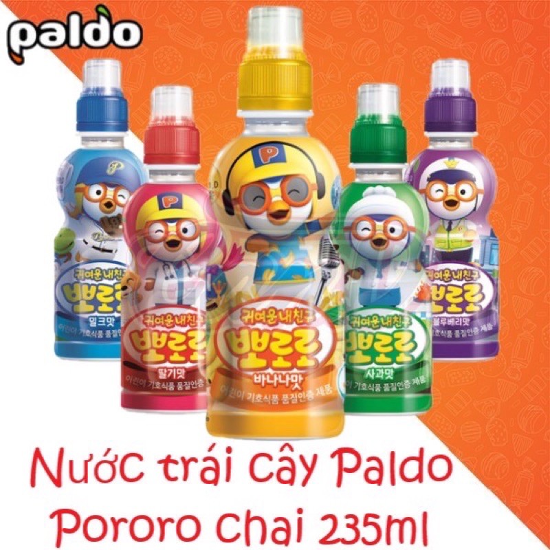 Nước uống trái cây Paldo Pororo 18k/ chai 235ml