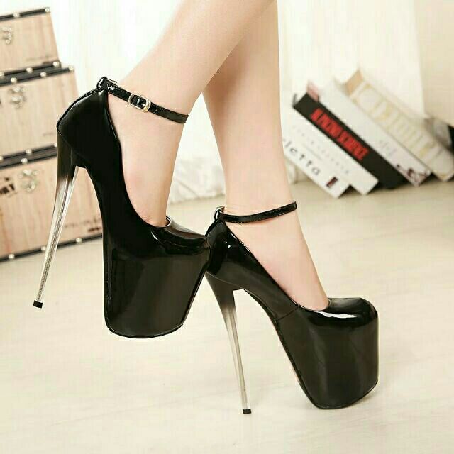 (ORDER) Giày cao gót quai ngang gót trong suốt 19 - 22 cm, hàng cao cấp