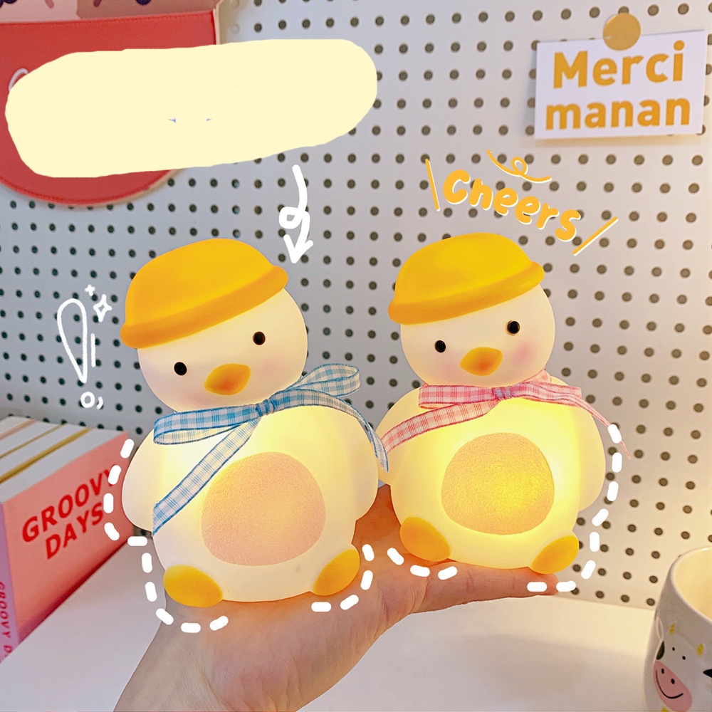 Đèn ngủ vịt con để bàn OMIE đèn ngủ con vịt thắt nơ đáng yêu tiện lợi