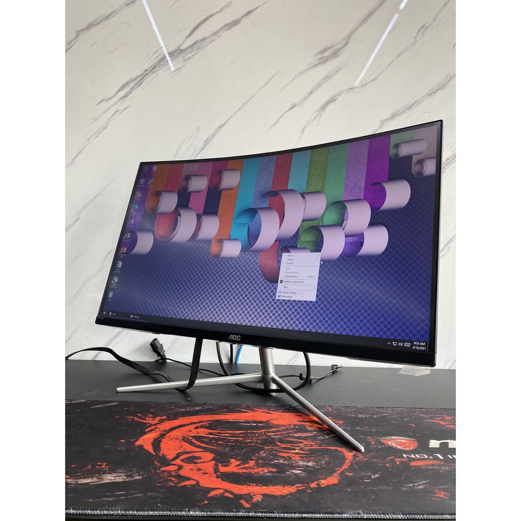 Màn hình LCD 27'' AOC C27V1Q Full HD 75Hz Gaming Cong Cũ | BigBuy360 - bigbuy360.vn