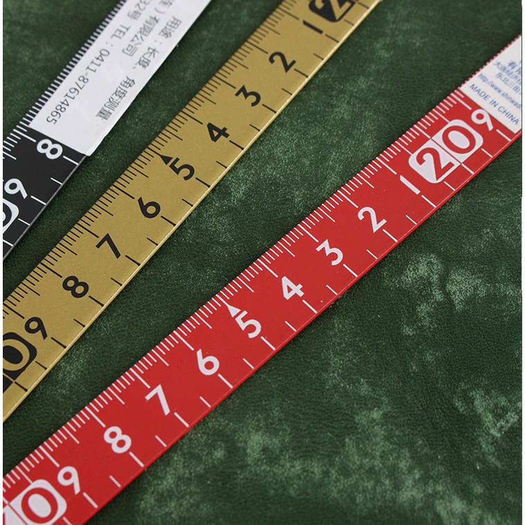 Thước thép vuông SHINWA 30x15cm - dụng cụ làm đồ da thủ công