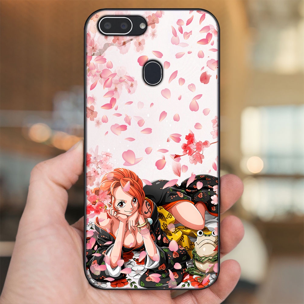 Ốp lưng Realme 2 viền đen in hình Nami One Piece Đảo Hải Tặc