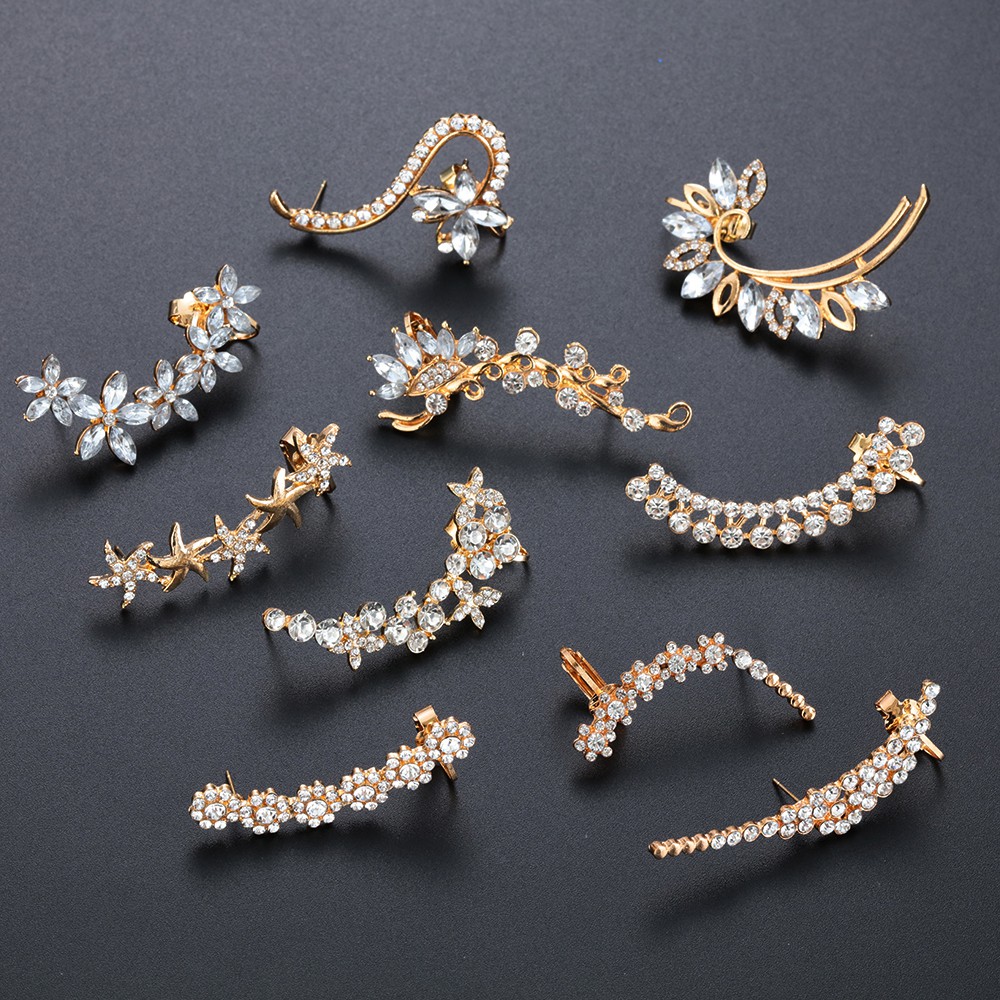 (Hàng Mới Về) 1 Kẹp Vành Tai Hình Chiếc Lá Thời Trang Cho Nam Và Nữ