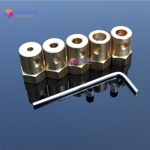 MTS Khớp Nối Động Cơ Lục Giác Trục 3mm, 5mm, 6mm Khớp Nối Bánh Xe