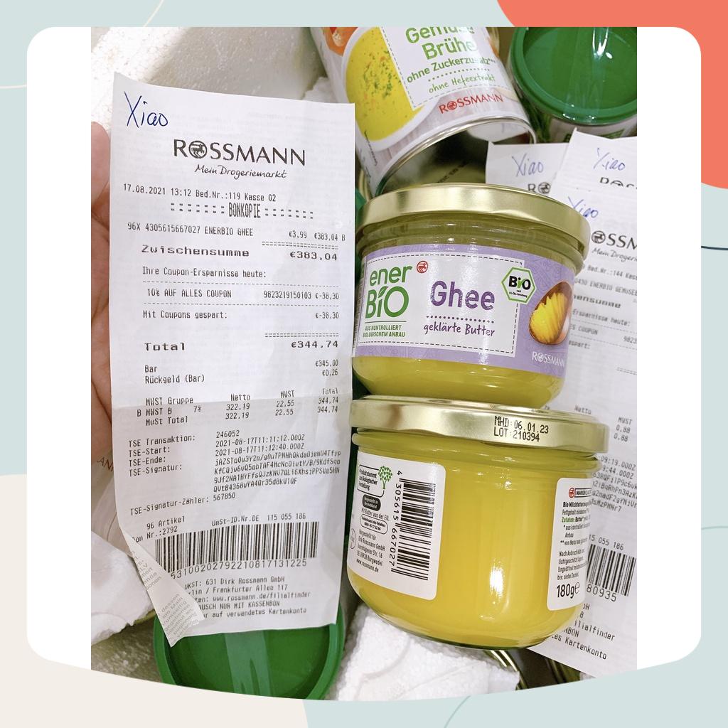 Bơ Ghee Hữu Cơ Đức Date mới nhất 06.01.23