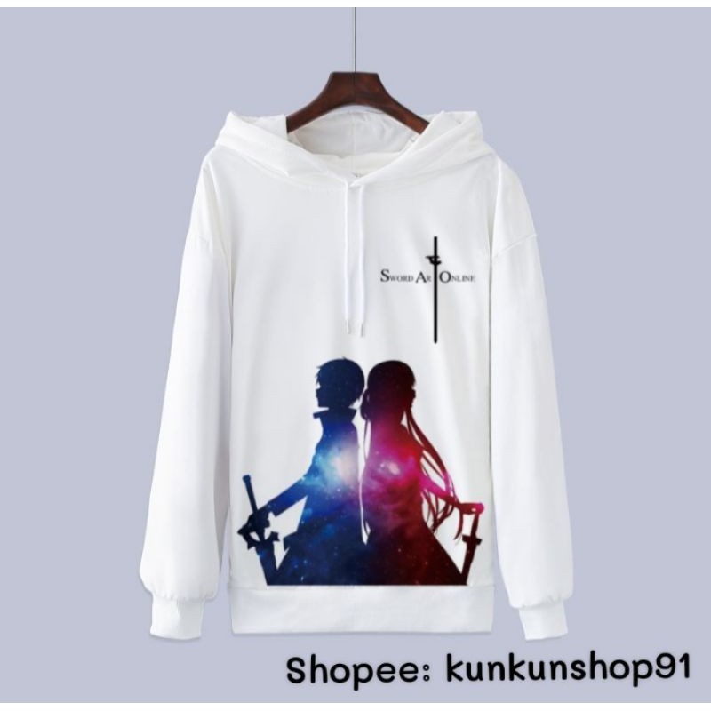 Áo Hoodie Tay Dài Anime Sword Art Online Nam Nữ Đủ Size