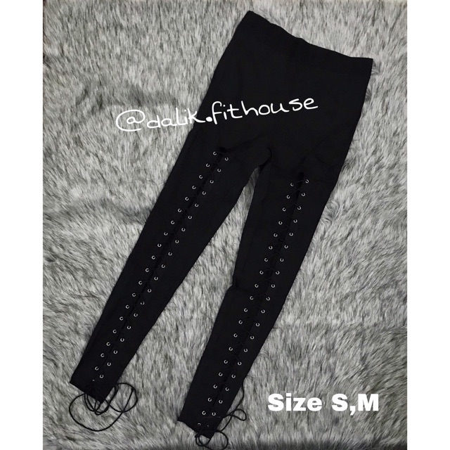 Quần leggings đan dây