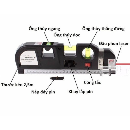 THƯỚC THỦY ĐIỆN TỬ  Thước Căn mực Laser Level Pro 3