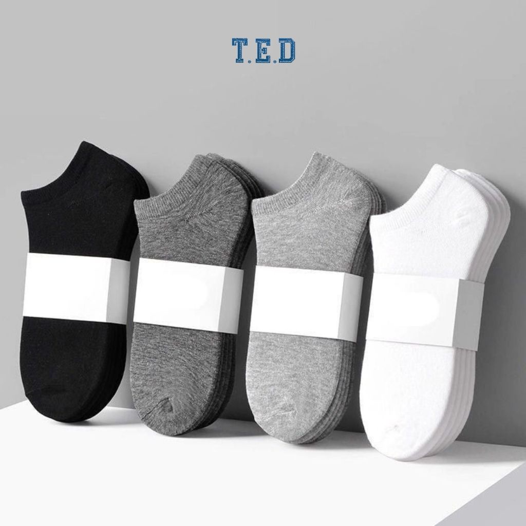 Tất ngắn nam Vớ thấp cổ trơn chống hôi chân LOẠI ĐẸP TED01