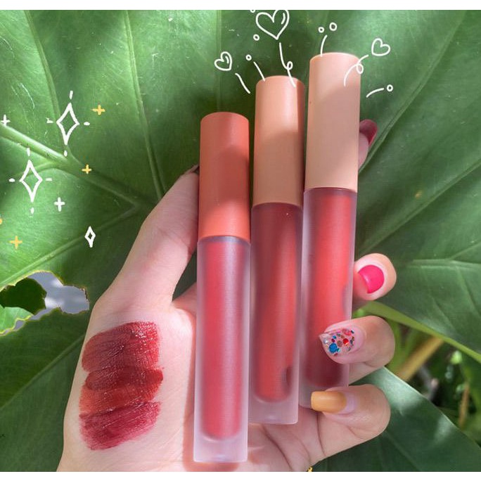 Son môi không trôi Teneme son kem lì nhiều màu nội địa trung HerOrange SS17