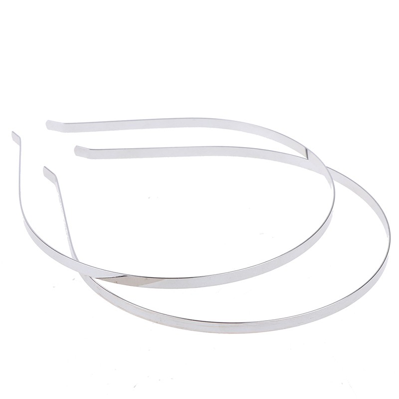 Bộ 2 Băng Đô Kim Loại 5mm Tự Làm Thủ Công Cho Nữ