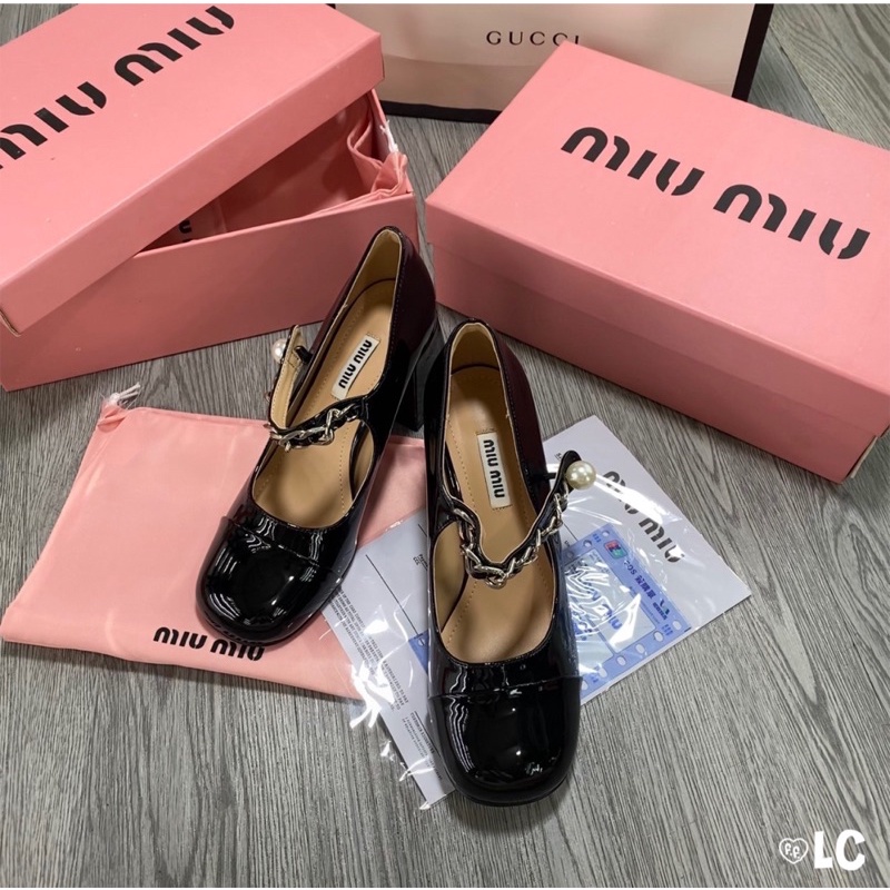 Giầy cao gót MiuMiu cao cấp 7cm 3 màu