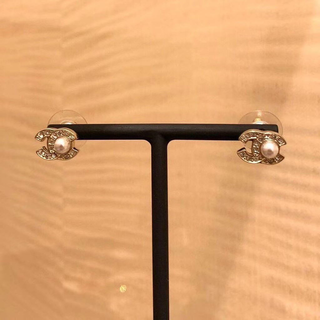 CH bông tai ngọc trai Kim cương khuyên tai nữ vàng