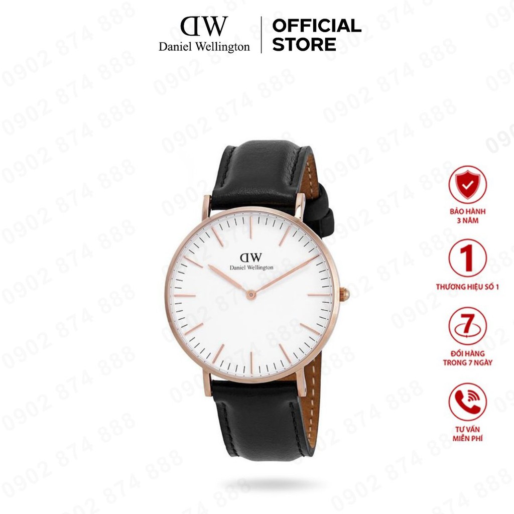 Đồng hồ nam Daniel Wellington Classic Sheffield viền vàng (36-40mm) DW VIỆT NAM