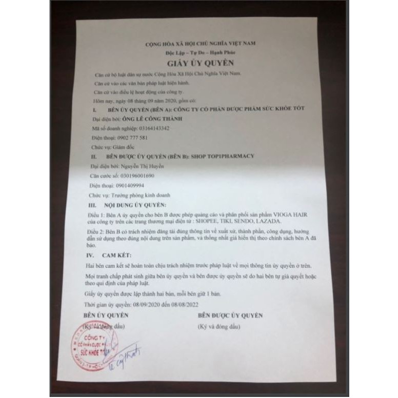 Vioga Hair- Dung Dịch Dưỡng Tóc - Phục Hồi, Ngăn Ngừa Tóc Xơ & Rụng Tóc - Chai 30ml | BigBuy360 - bigbuy360.vn