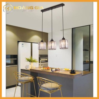 Đèn Thả Trần - Đèn Thả Bàn Ăn MINA Pha Lê Trang Trí Hiện Đại - kèm bóng LED và đế ốp trần