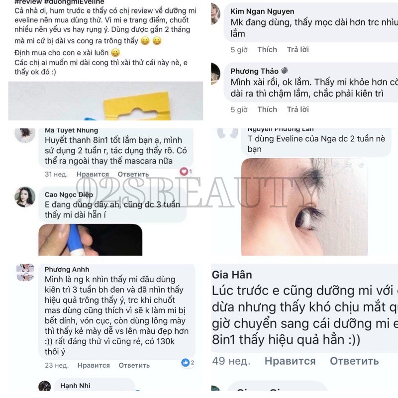 Dưỡng mi Eveline 8 in 1 làm dày và dài mi | BigBuy360 - bigbuy360.vn