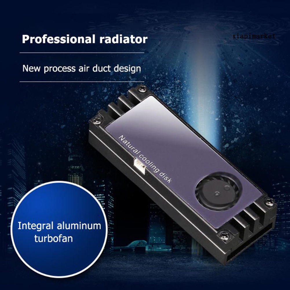 Quạt Tản Nhiệt Màn Hình Hiển Thị Nhiệt Độ Bằng Nhôm Cho Nvme Ssd M.2 | BigBuy360 - bigbuy360.vn