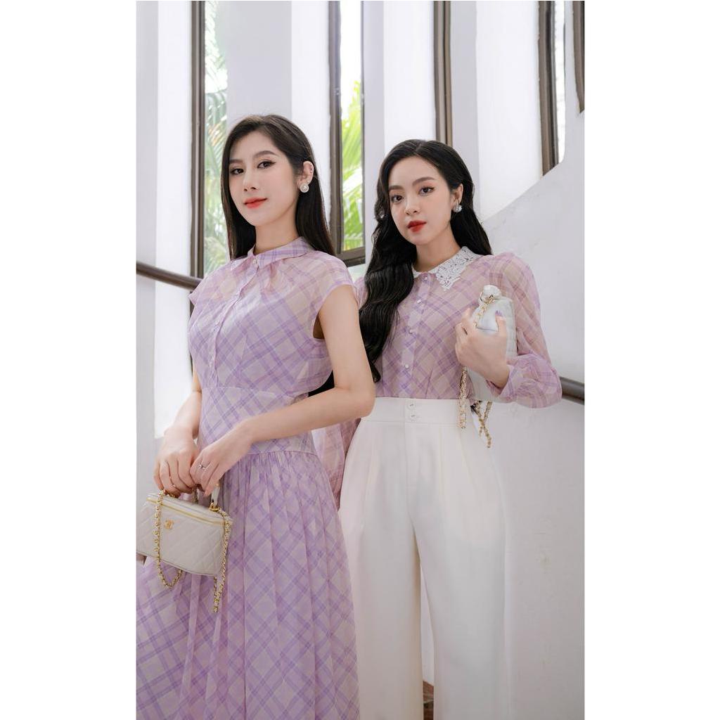 Quần suông ống rộng 2 khuy-Be_LALYA_Q091