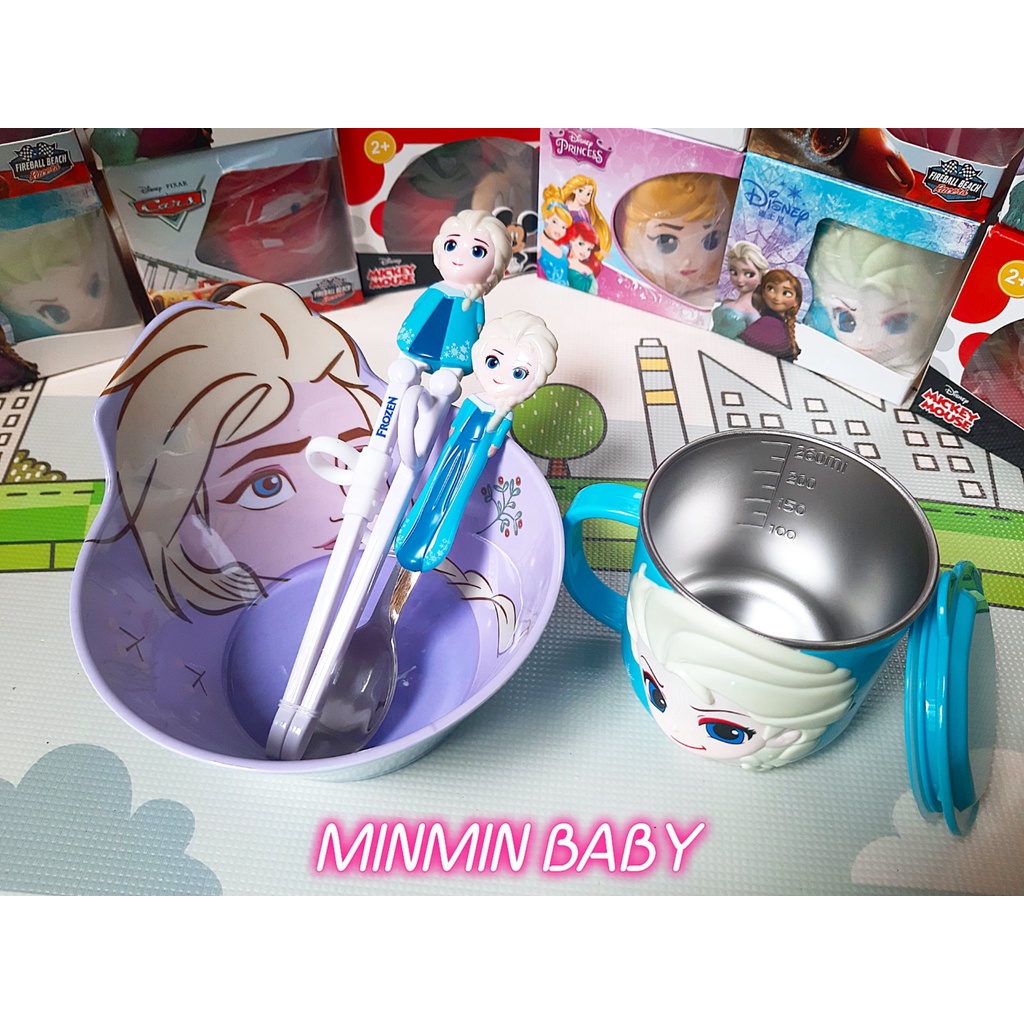 Tô Chén Ăn Dặm Cho Bé Disney Mickey Elsa (Chất liệu Melamine)