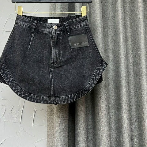 Chân váy bò ngắn nữ vạt bâu trẻ trung phong cách cá tính