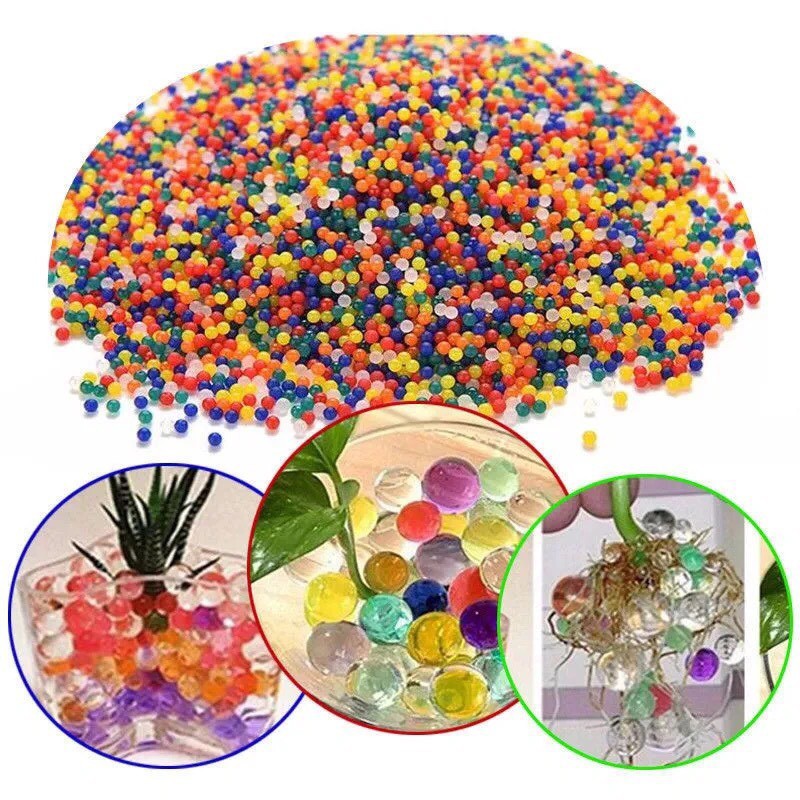 100 Hạt Tinh Thể - Hạt Nở Slime Trồng Cây Không Cần Đất, Trang Trí Lọ Hoa Nhiều Màu Cực Đẹp