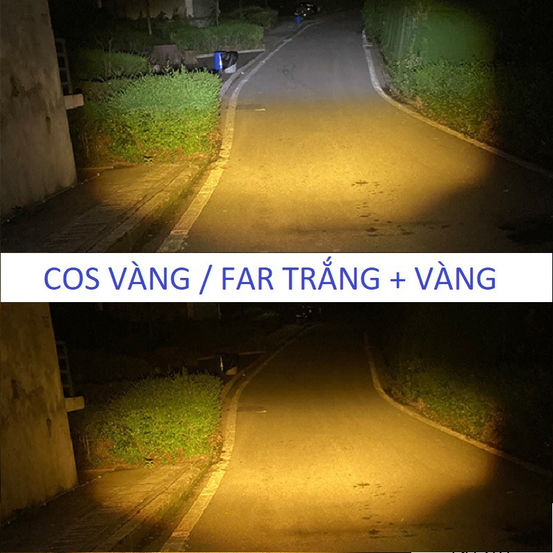 Đèn Led Trợ Sáng Bi Cầu Cos Far Siêu Sáng Gắn Ghi Đông Cho Xe Máy Xe Điện