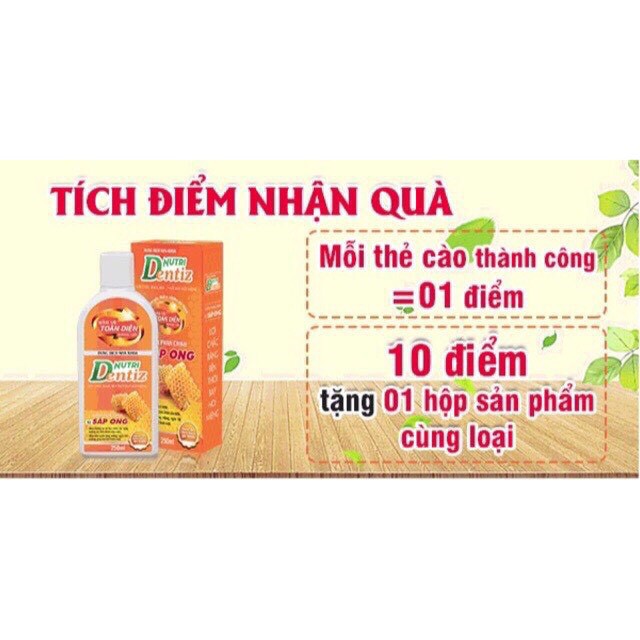 NƯỚC SÚC MIỆNG NHA KHOA NUTRIDENTIZ 250ML