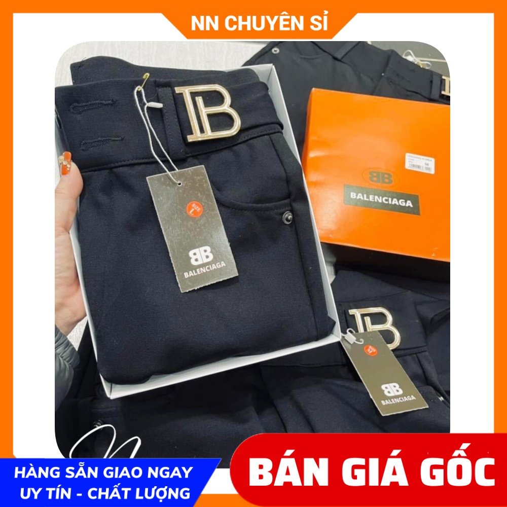 Quần tregging thun umi cao cấp co giãn lên phom ôm dáng lưng phối logo BB dễ thương TS393