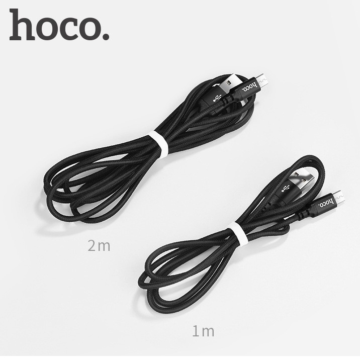 Cáp sạc dây dù Hoco X14 dài 1M cổng LN - Hãng phân phối chính thức