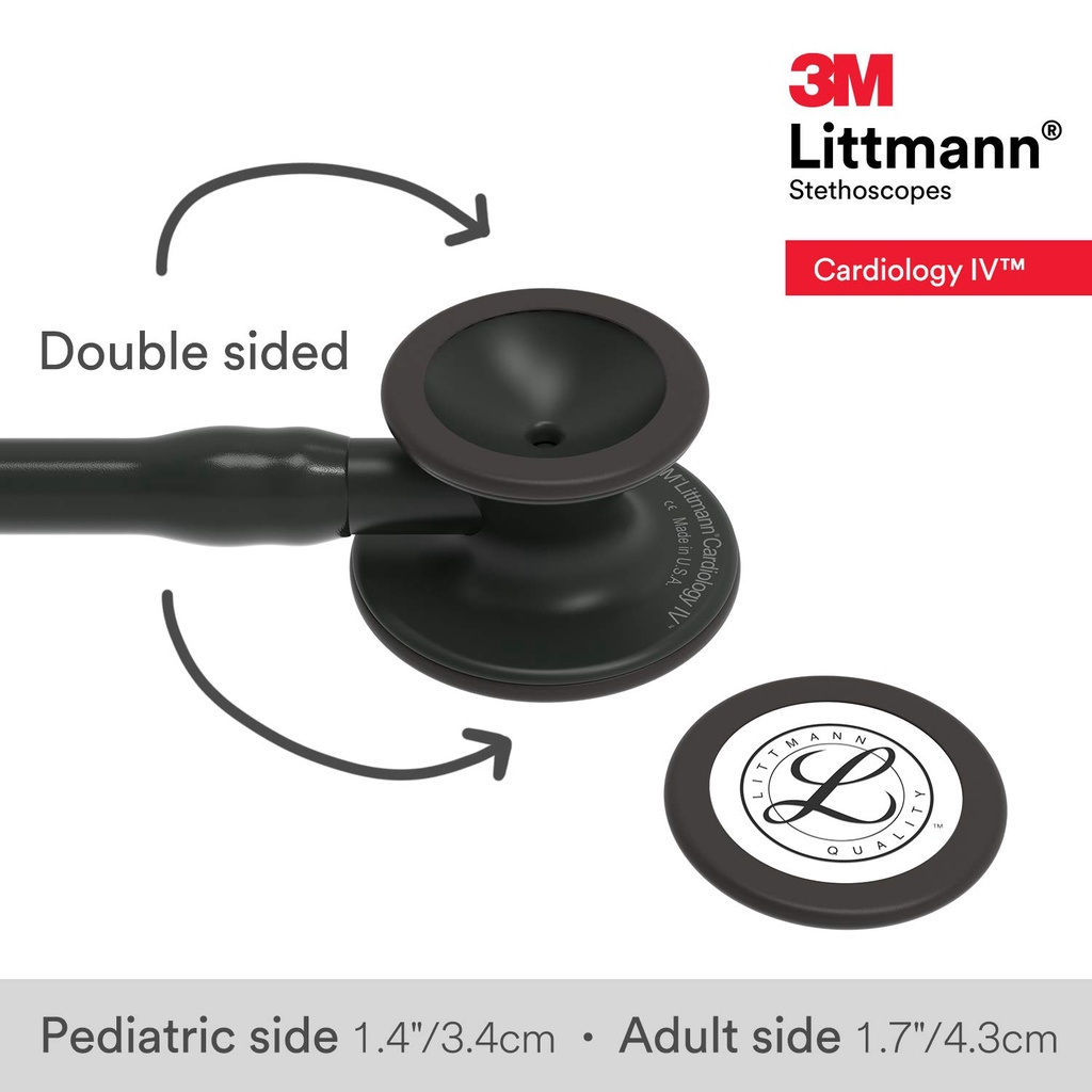 Ống nghe Littmann Cardiology IV ™ màu Black Edition, mã 6163, chính hãng 3M Mỹ