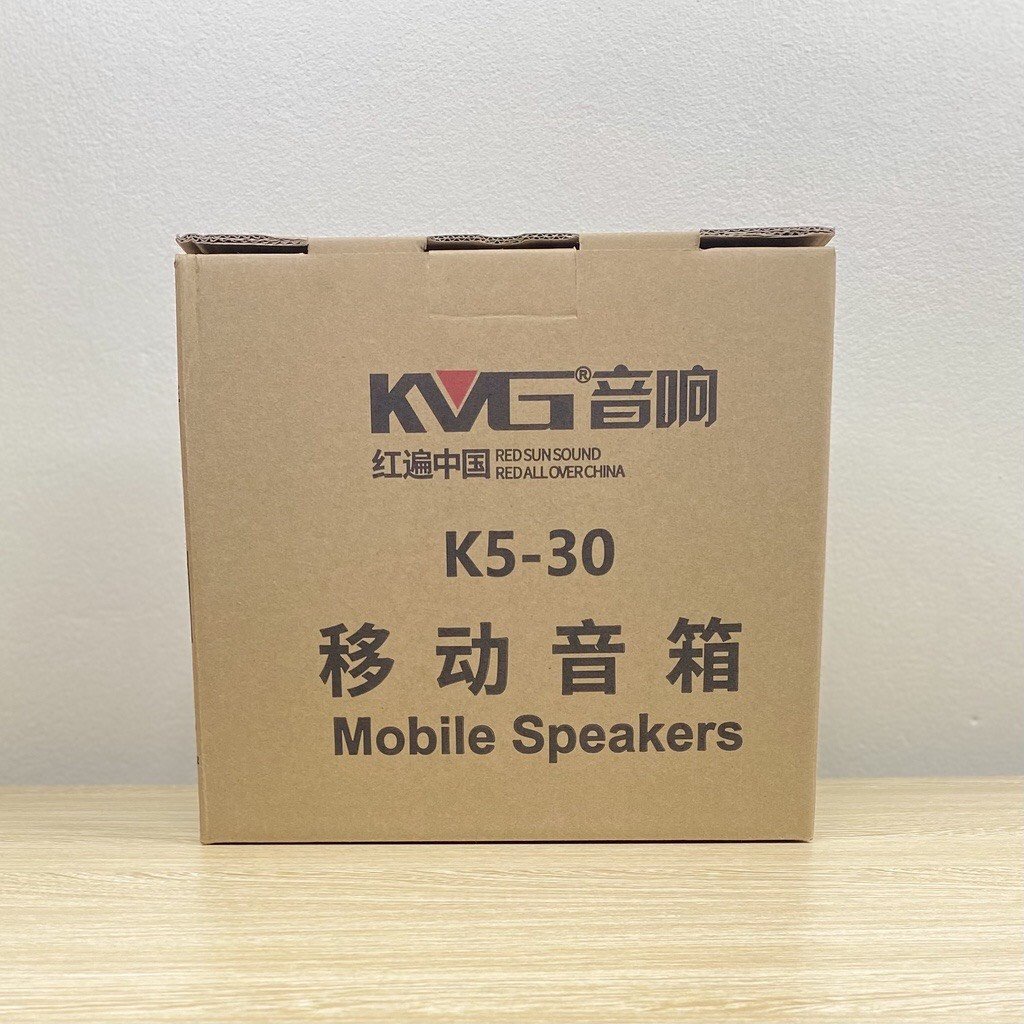 Loa Karaoke bluetooth KVG K5-30 Tặng Kèm 1 Micro Không Dây hỗ trợ USB, Thẻ Nhớ TF, Đài FM, Quay sách
