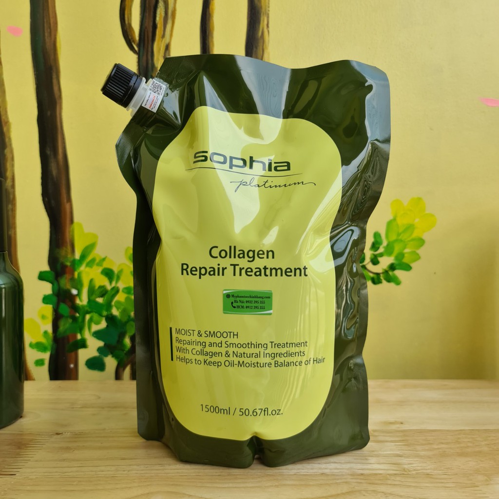 Hấp phục hồi thảo dược collagen Sophia 1500ml