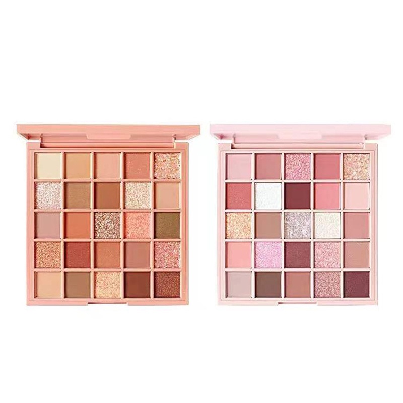 Bảng mắt 25 Màu Tông Lì Và Nhũ Kim Sa May Mắn